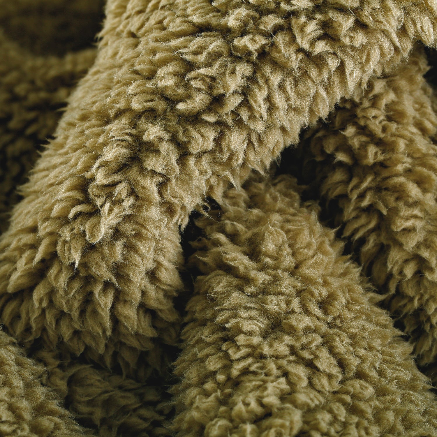 Oversided Sherpa Throw, 60" X 72" Olive - Olive