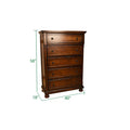 Baltimore King 5 Pc Storage Bedroom Set Made With Wood In Dark Walnut Dark Brown Bedroom Transitional Wood