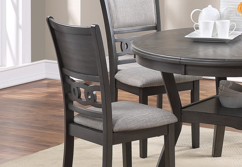 Dining Room Furniture Grey Finish Set of 2 Side Chairs grey-gray-dining room-contemporary-dining