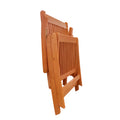 Malibu Outdoor 5 Position Reclining Chair Teak Solid Wood