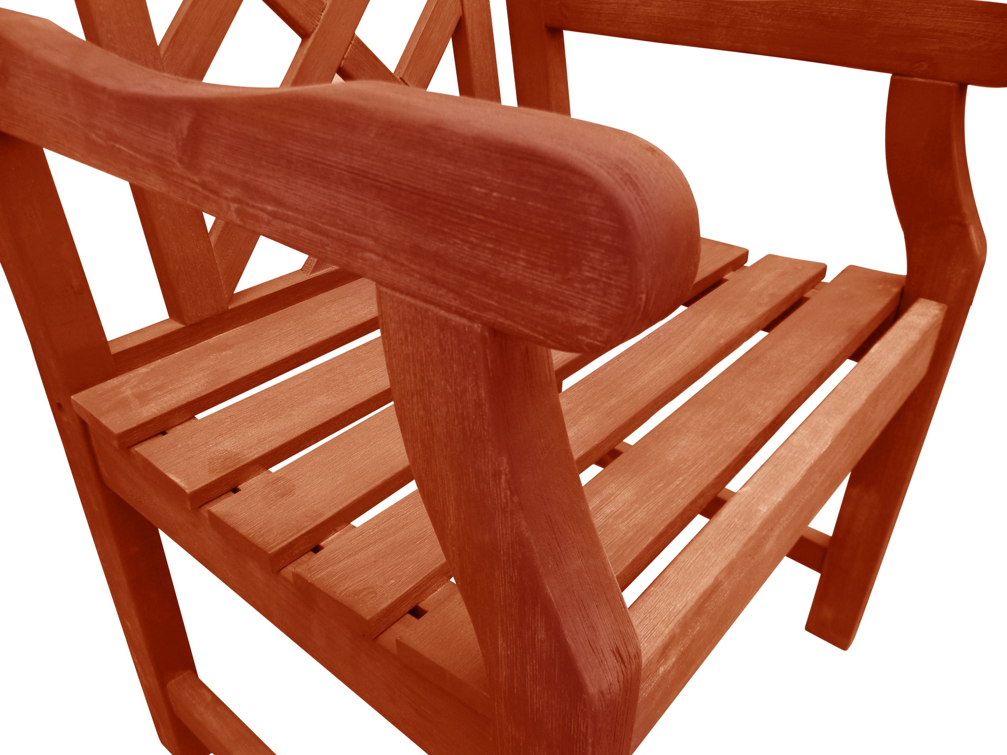 Malibu Outdoor Garden Armchair brown-solid wood