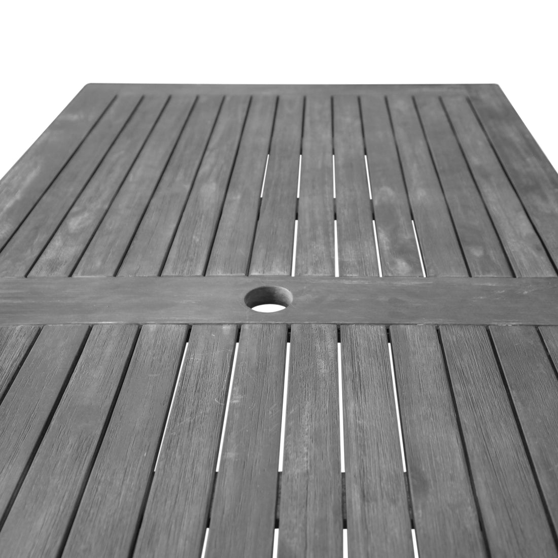 Renaissance Outdoor Patio Hand Scraped Wood Rectangular Dining Table With Curvy Legs Teak Solid Wood