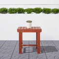 Malibu Outdoor Patio Wood Side Table Teak Solid Wood