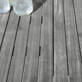 Renaissance Outdoor Rectangular Hand Scraped Wood Patio Dining Table Teak Solid Wood