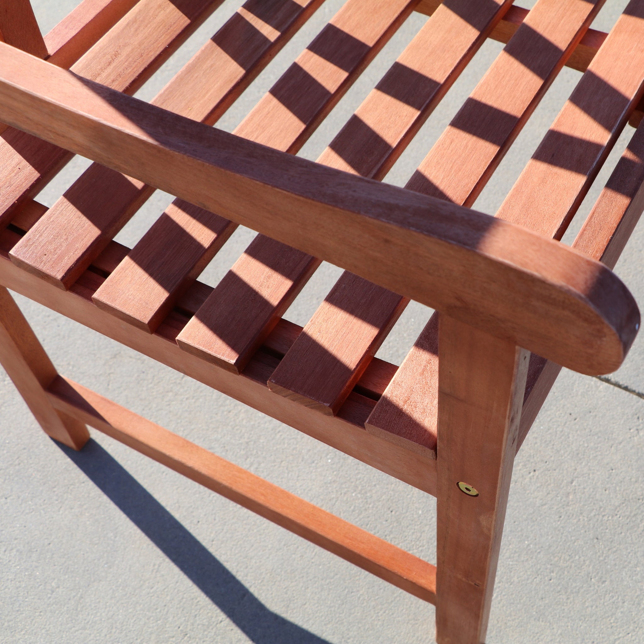 Malibu Outdoor Garden Armchair brown-solid wood