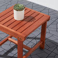 Malibu Outdoor Patio Wood Side Table Teak Solid Wood