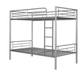 Twin Over Twin Metal Bunk Bed Silver Old Sku: Mf189201Naa Silver Metal Metal