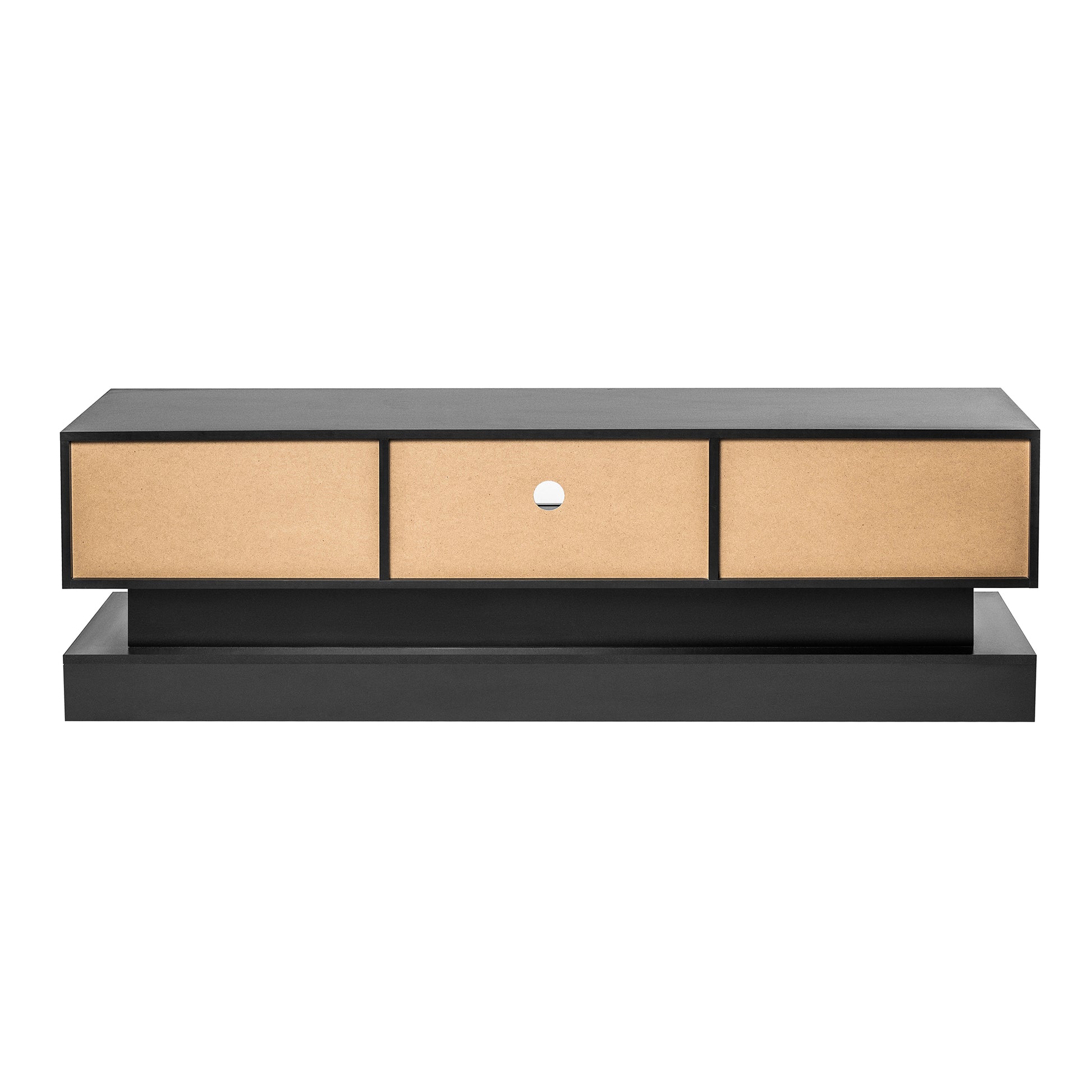 63Inch Black Morden Tv Stand With Led Lights,High Glossy Front Tv Cabinet,Can Be Assembled In Lounge Room, Living Room Or Bedroom,Color:Black Black Primary Living Space 60 Inches 60 69 Inches Classic 65 Inches Foam Particle Board