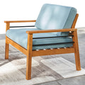 Gloucester Contemporary Patio Wood Sofa Club Chair Teak Solid Wood