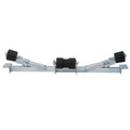 Boat Trailer Bottom Support Bracket With Keel Rollers Capacity 2204Lbs Silver Steel