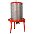 Hydraulic Fruit Wine Apple Press 10.7Gallon 40L Stainless Steel For Wine Cider Making Red Stainless Steel