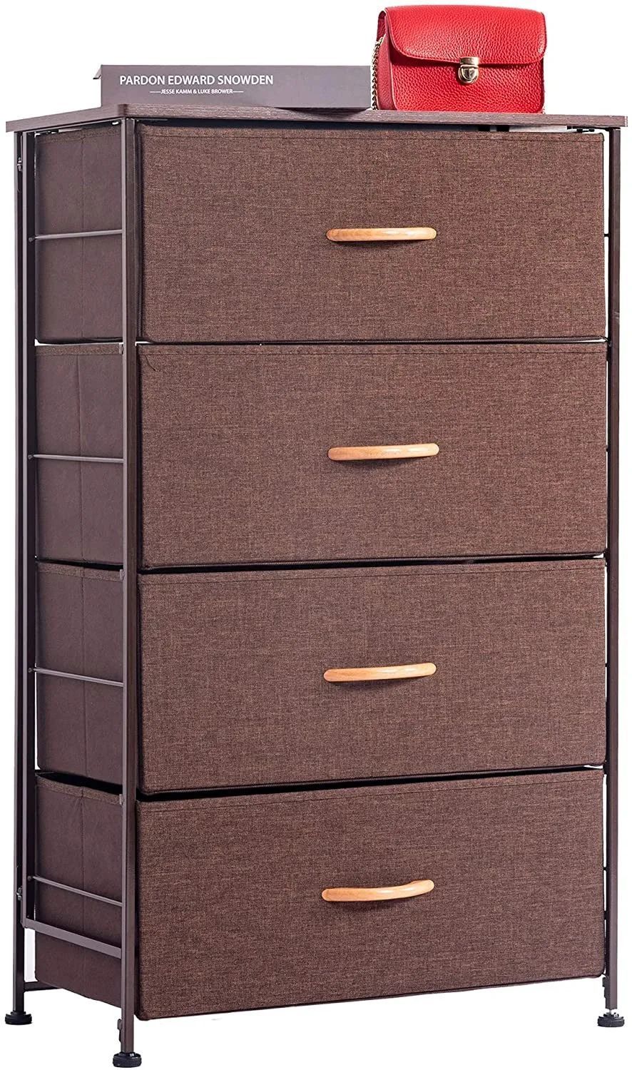 Fabric 4 Drawers Storage Organizer Unit Easy