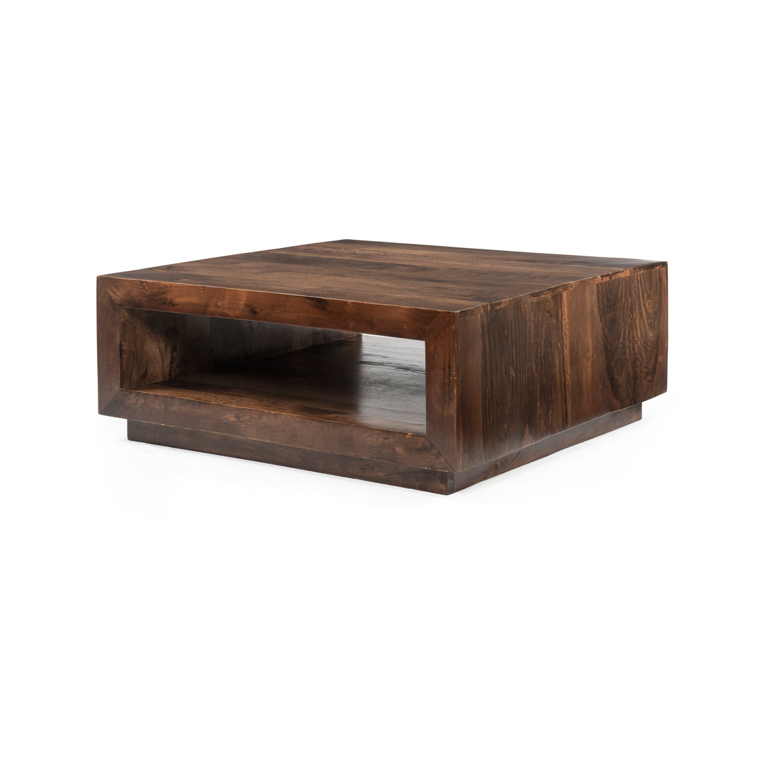 Low Profile Premium Solid Wood Coffee Table Brown Solid Wood