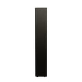 Black Side Cabinet With Aluminum Strip Lamp,With Large Storage Space Black Particle Board