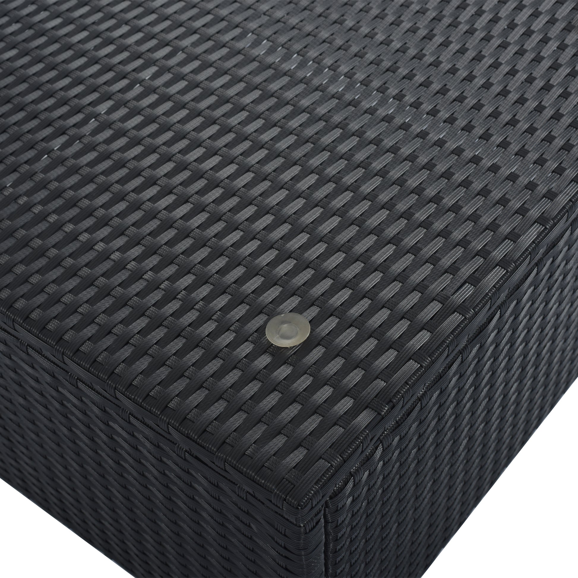 8 Pieces Outdoor Patio Furniture Sets, Garden Conversation Wicker Sofa Set, Single Sofa Combinable, Gray Cushions Black Wicker Yes Gray Wicker