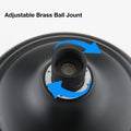 Single Handle 5 Functions Shower Head Set With Tub Spout Valve Included Matte Black Brass
