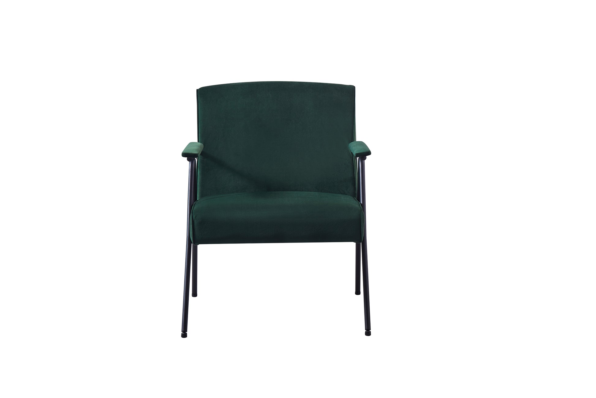 Cloth Leisure, Black Metal Frame Recliner, For Living Room And Bedroom, Green Green Cotton Textile