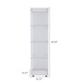 Glass Display Cabinet 4 Shelves With Door, Floor