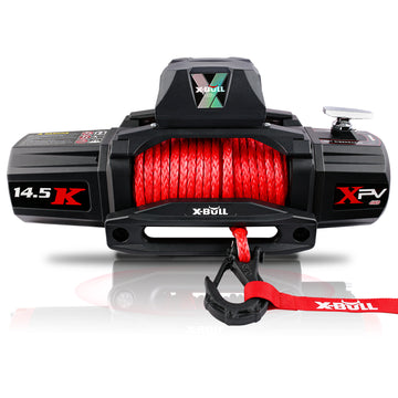 Electric Winch Xpv 14500 Lbs 12V Synthetic Red