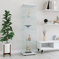 Glass Display Cabinet 4 Shelves With Door, Floor