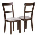 5 Piece Dining Table Set Industrial Wooden Kitchen Table And 4 Chairs For Dining Room Espresso Espresso Solid Wood