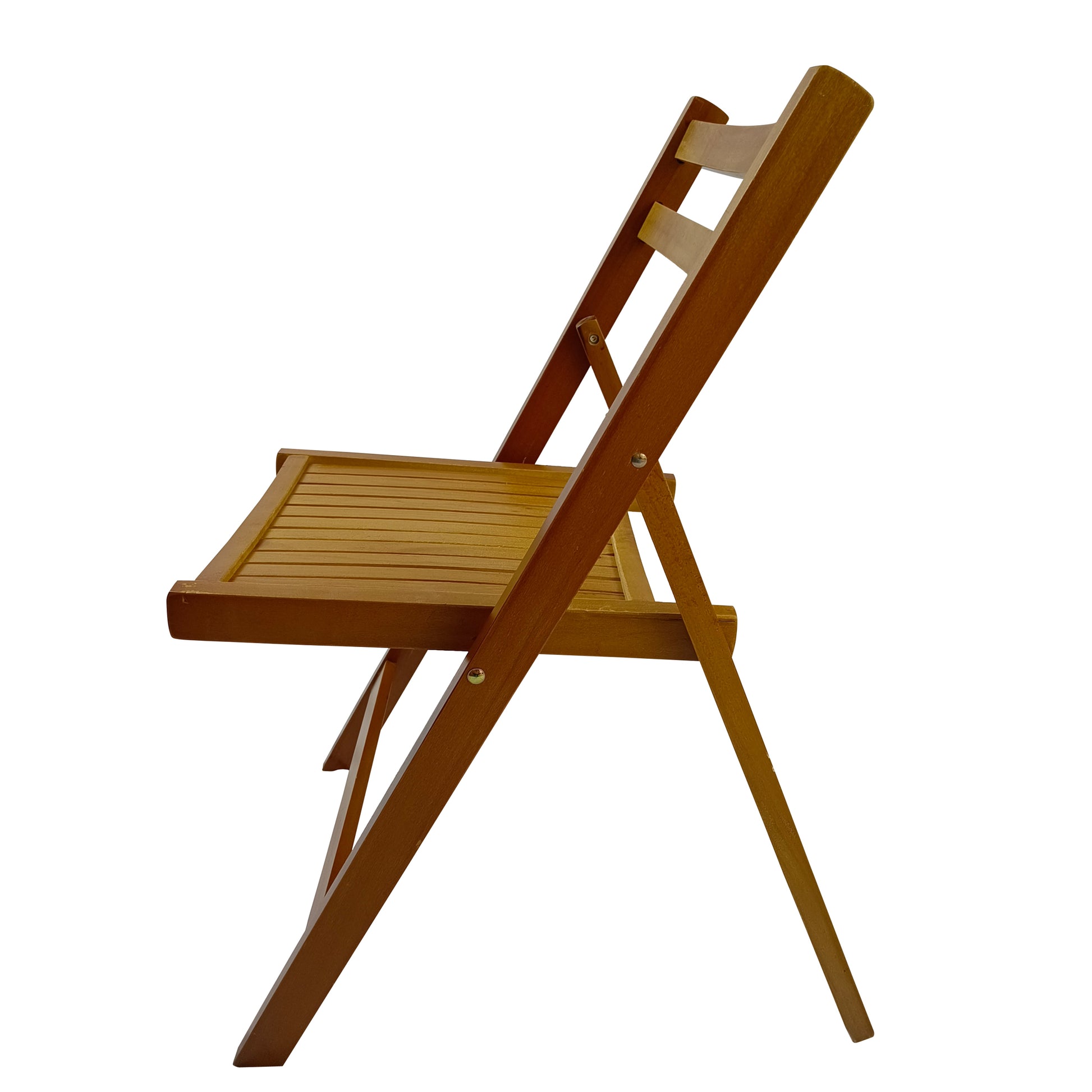 Furniture Slatted Wood Folding Special Event Chair Honey Color, Set Of 4, Folding Chair, Foldable Style Teak Solid Wood