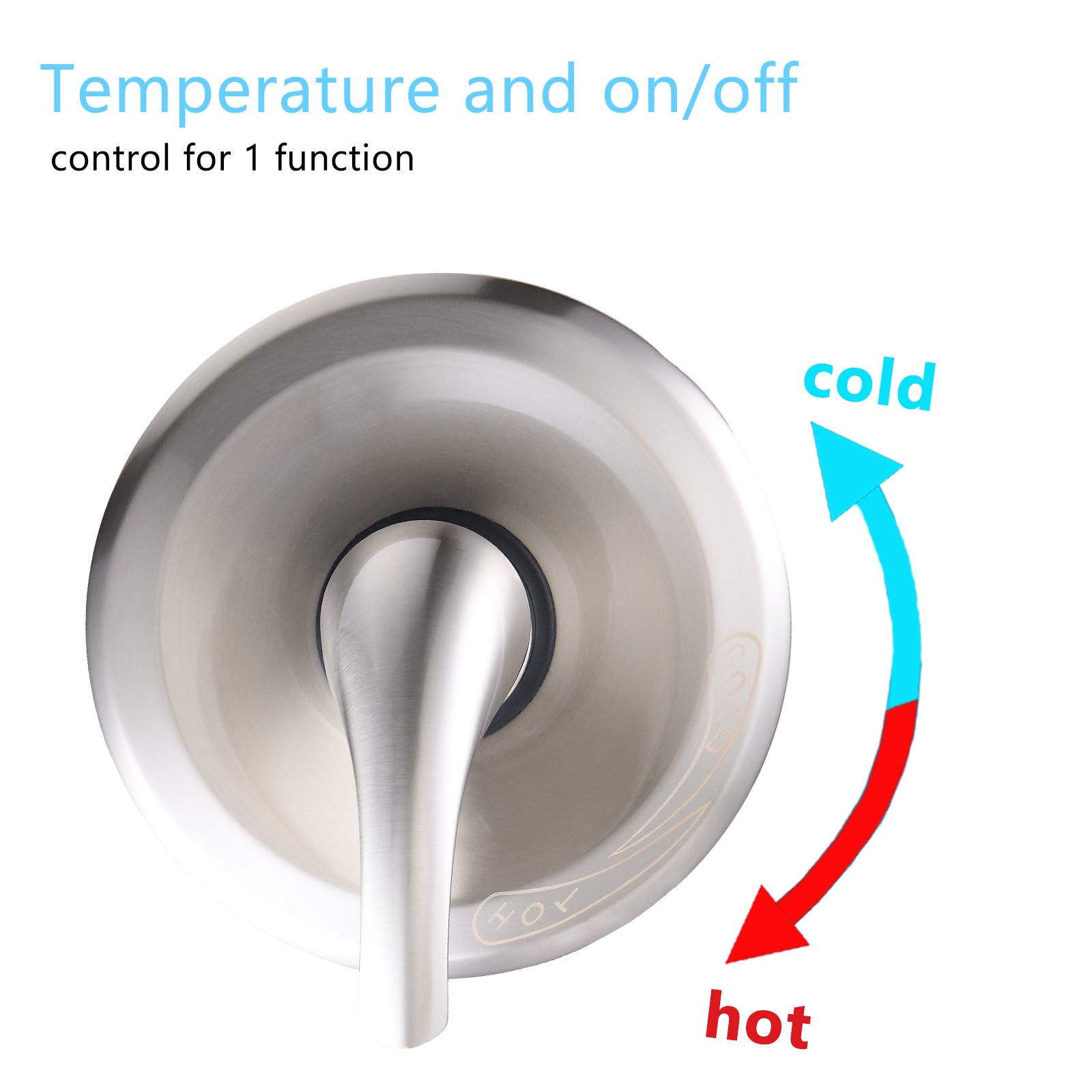 Single Handle 5 Functions Shower Head Set Valve Included Brushed Nickel Brass