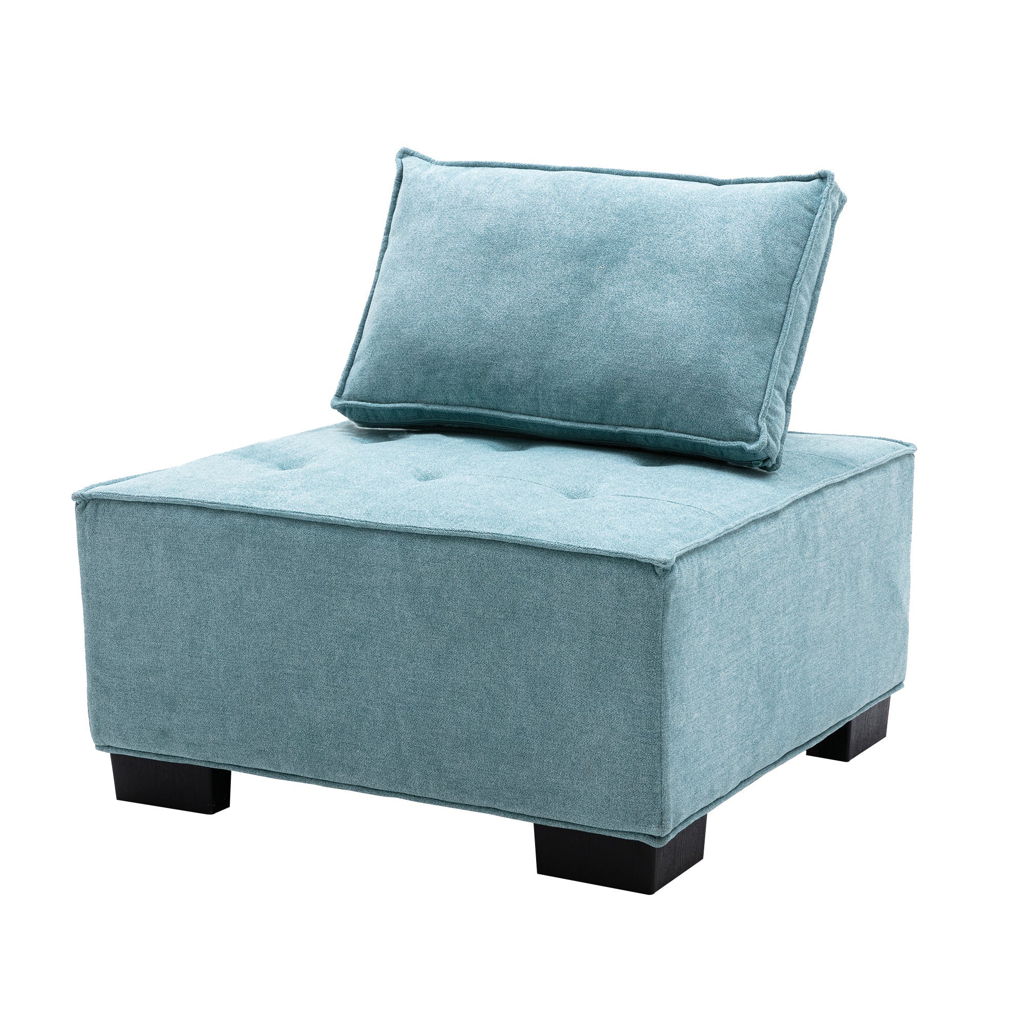 COOMORE LIVING ROOM OTTOMAN LAZY CHAIR mint green-polyester