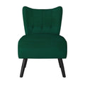 Unique Style Green Velvet Covering Accent Chair Button green-primary living space-modern-retro-solid