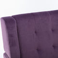 Modern Soft Velvet Material Ergonomics Accent Chair Living Room Chair Bedroom Chair Home Chair With Black Legs For Indoor Home Lavender Purple Foam Upholstered