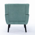 Modern Soft Velvet Material Ergonomics Accent Chair Living Room Chair Bedroom Chair Home Chair With Black Legs For Indoor Home Mint Green Foam Upholstered
