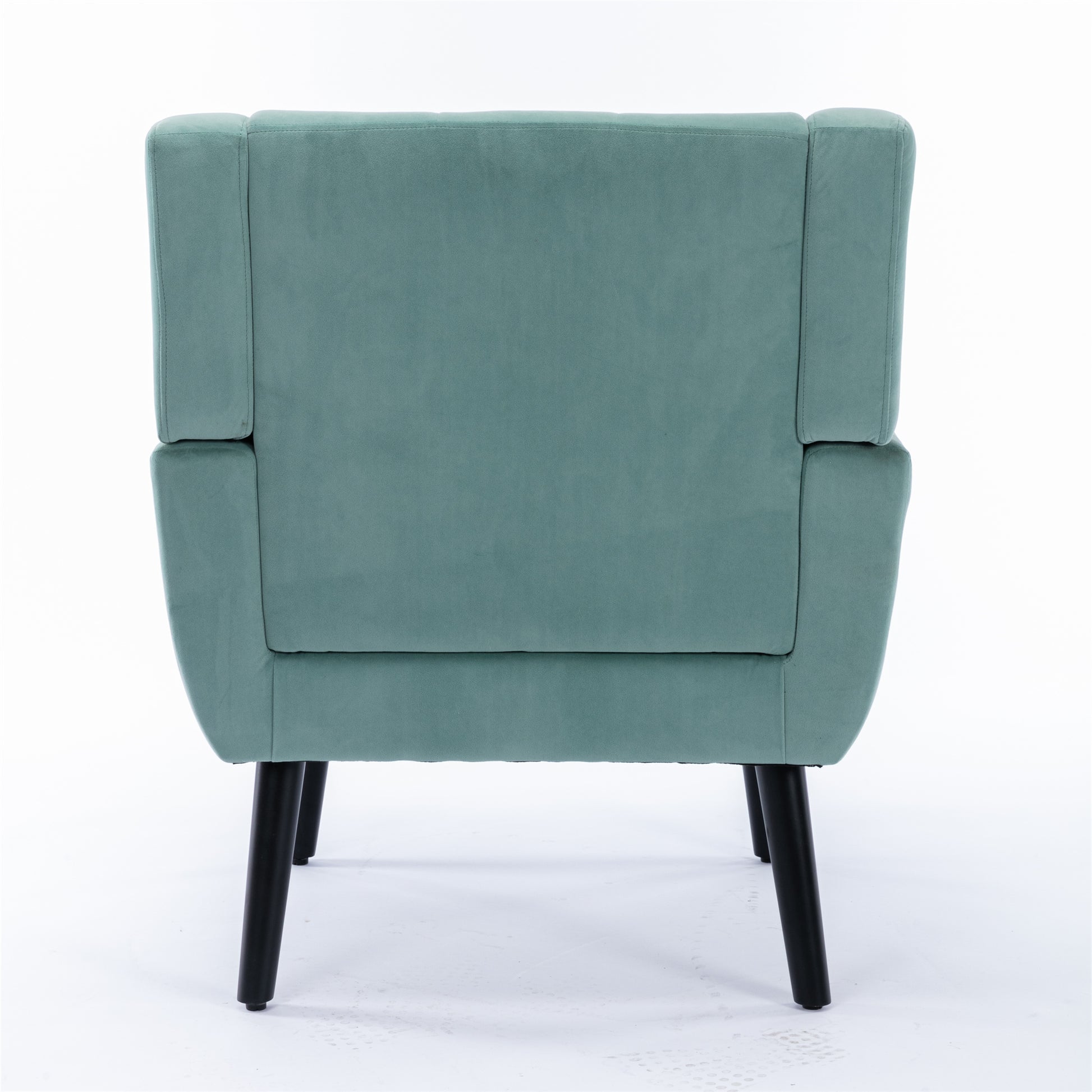 Modern Soft Velvet Material Ergonomics Accent Chair Living Room Chair Bedroom Chair Home Chair With Black Legs For Indoor Home Mint Green Foam Upholstered