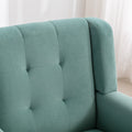Modern Soft Velvet Material Ergonomics Accent Chair Living Room Chair Bedroom Chair Home Chair With Black Legs For Indoor Home Mint Green Foam Upholstered