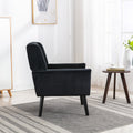 Modern Soft Velvet Material Ergonomics Accent Chair Living Room Chair Bedroom Chair Home Chair With Black Legs For Indoor Home Black Foam Upholstered