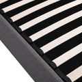 Queen Size Upholstered Platform Bed With A Hydraulic Storage System Gray Gray Upholstered