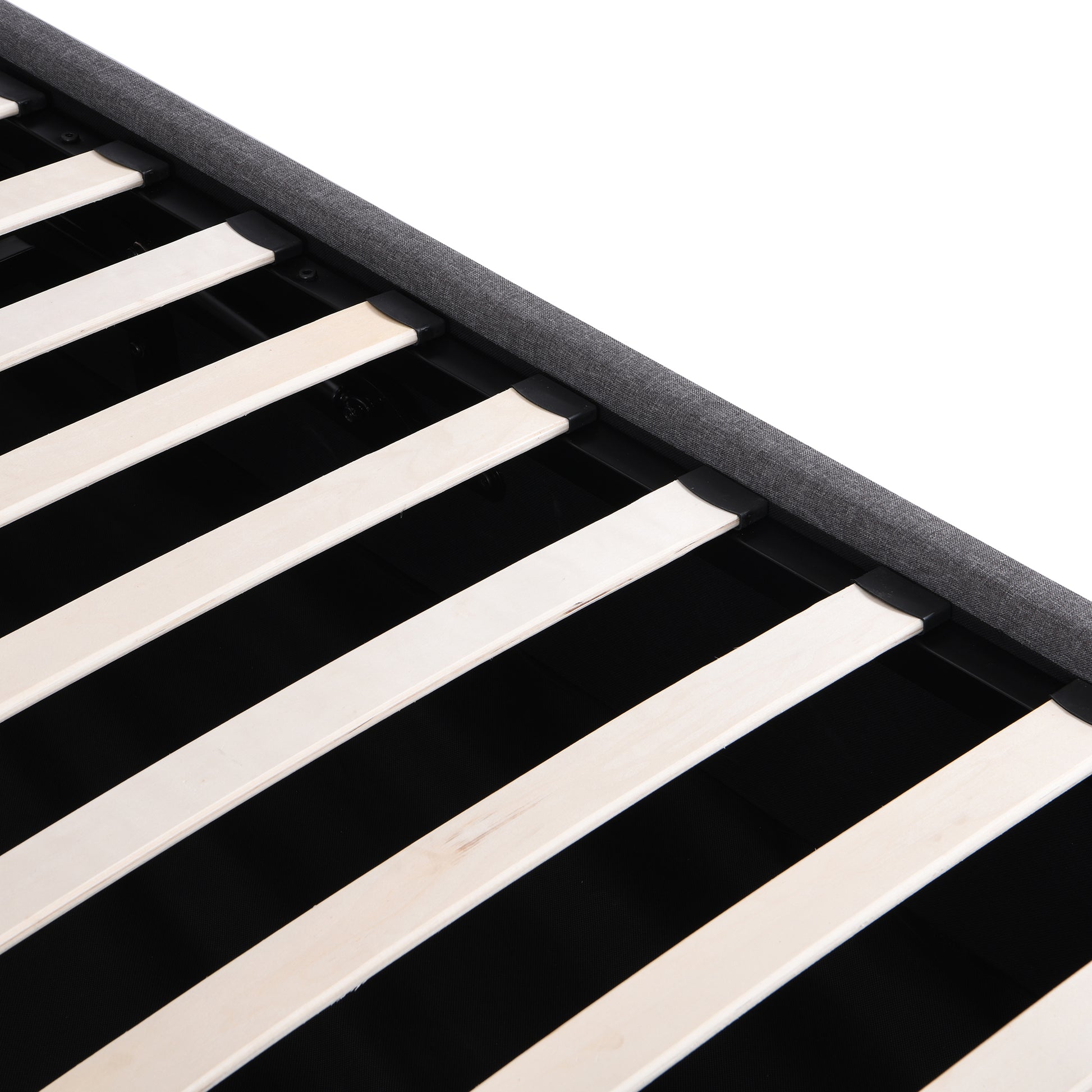 Full Size Upholstered Platform Bed With A Hydraulic Storage System Gray Gray Upholstered