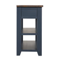 48'' Solid Pine Wood Top Console Table, Modern blue-pine