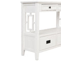 36'' Farmhouse Pine Wood Console Table Entry Sofa Table With 4 Drawers & 1 Storage Shelf For Entryway Living Room Bedroom Hallway Kitchen Antique White Antique White Pine