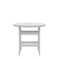 Hdpe Bar Table, Dining Table, Patio Bar Set ,Counter Height Table For Outdoor White Gray White Hdpe