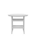 Hdpe Patio Bar Table Set High Top Outdoor Table And Chairs Set Of 5 Bar Table & Stools Set With Tall Adirondack Chairs Set For 4 White Hdpe