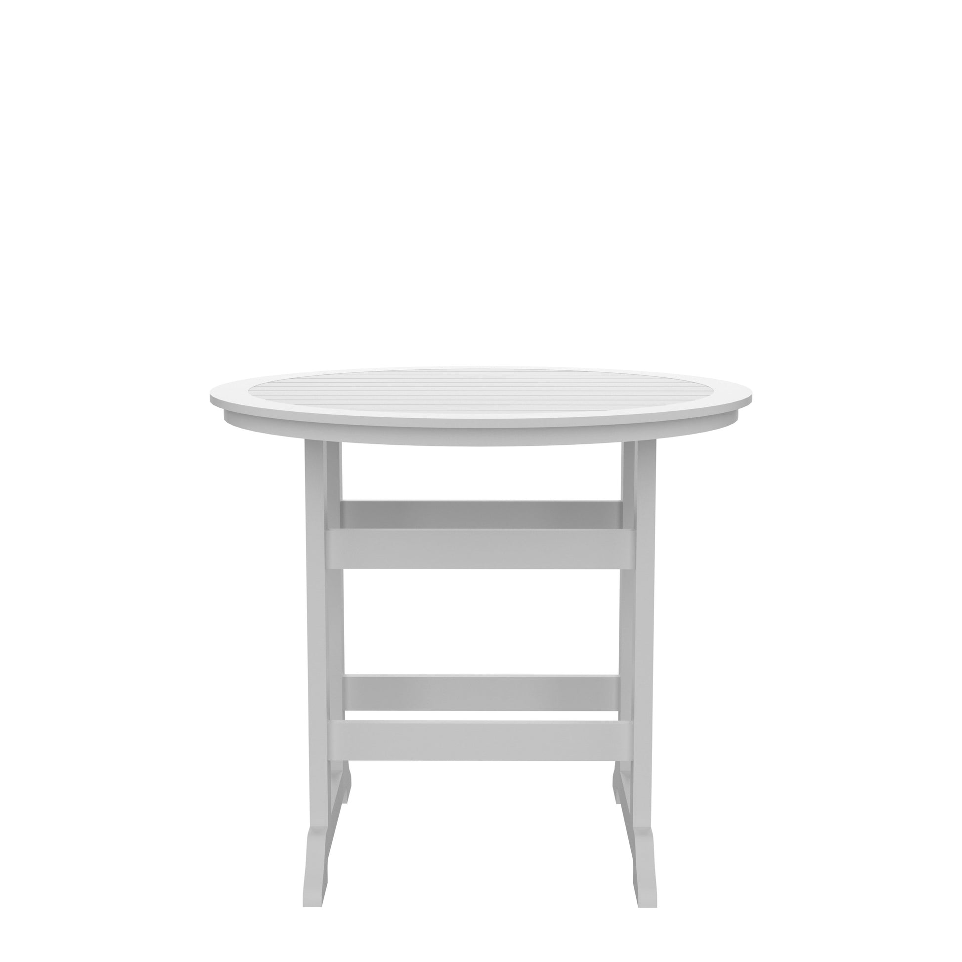 Hdpe Patio Bar Table Set High Top Outdoor Table And Chairs Set Of 5 Bar Table & Stools Set With Tall Adirondack Chairs Set For 4 White Hdpe
