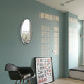 Frameless Beveled Wall Mounted Bathroom Mirror,