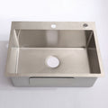 24In Stainless Steel Washing Sink W Faucet Hoses And Drain Head Only Update Silver Stainless Steel Stainless Steel