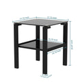 Black Glass Coffee Table, Clear Coffee Table Modern Side Center Tables For Living Room Living Room Furniture Black Glass