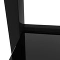 Black Glass Coffee Table, Clear Coffee Table Modern Side Center Tables For Living Room Living Room Furniture Black Glass