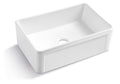 30 X 20 Inch Ceramic Farmhouse Apron Front Kitchen Sink Single Bowl White White Ceramic