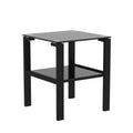 Black Glass Coffee Table, Clear Coffee Table Modern Side Center Tables For Living Room Living Room Furniture Black Glass