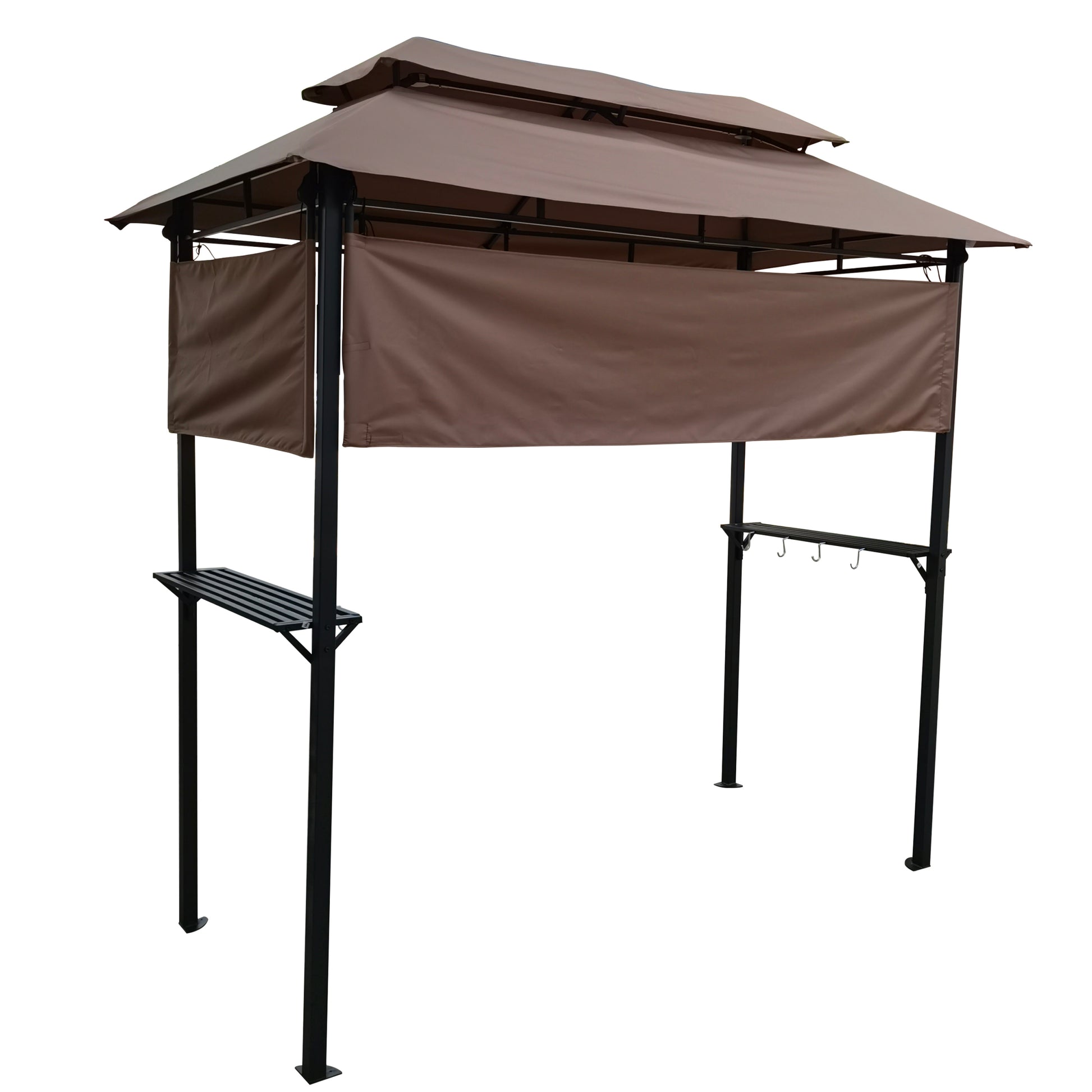 8X4Ft Grill Gazebo,Metal Gazebo With Soft Top