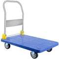 YSSOA Platform Truck with 880lb Weight Capacity and blue-metal