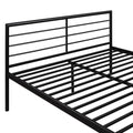 Twin Over Full Metal Bunk Bed With Desk, Ladder And Quality Slats For Bedroom, Metallic Black Old Sku :Lp000092Aab Black Metal